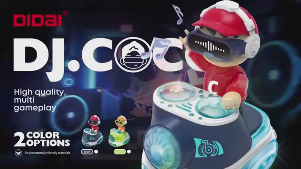 MiniMarvels™ DJ Bouncing Beat – Musical Dancing Robot with LED Lights & Sound